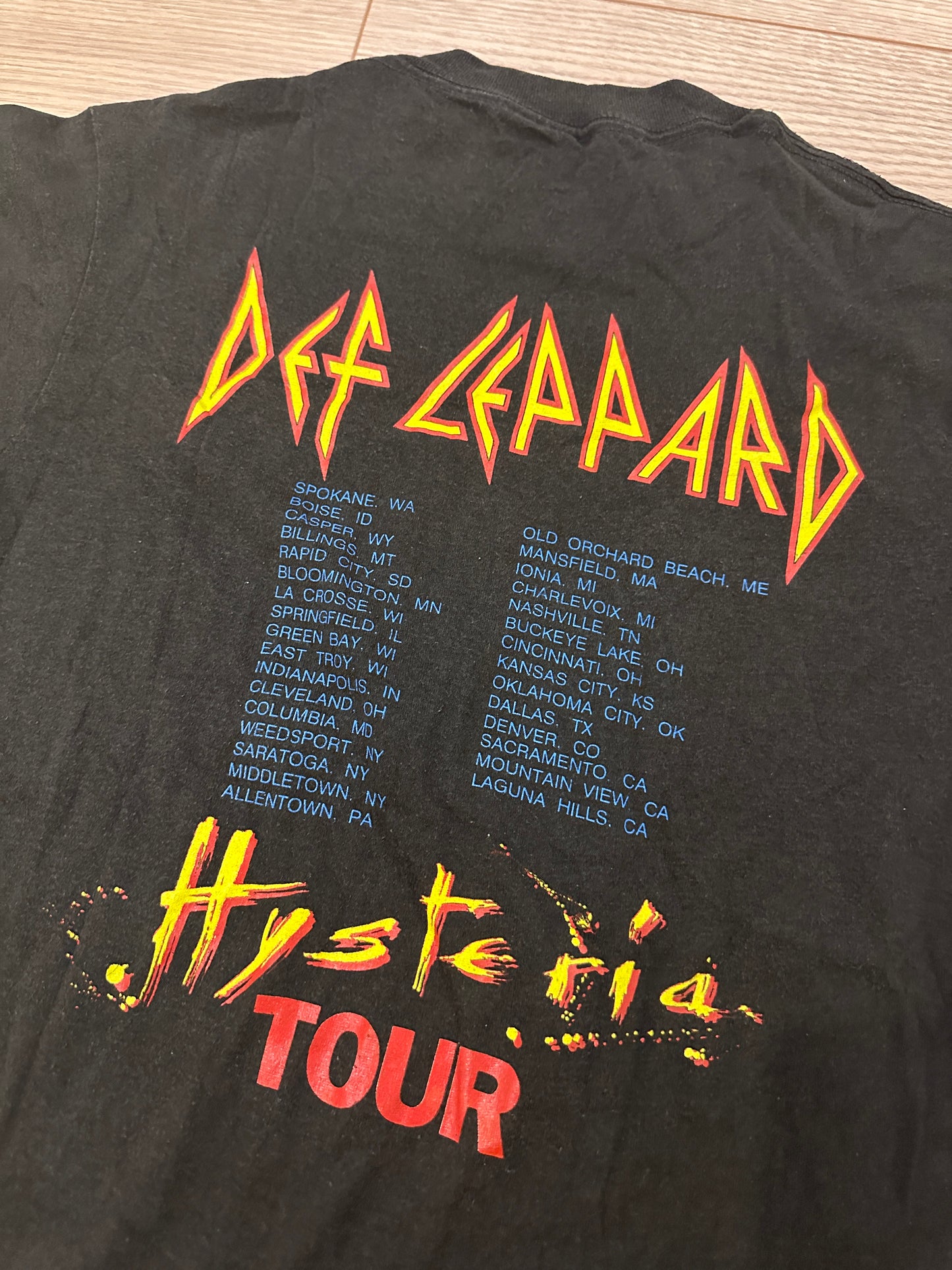 1987 Def Leppard Hysteria Tour Shirt