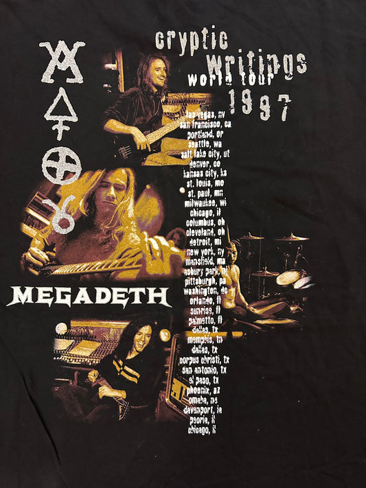 1997 Megadeth Cryptic Writings World Tour