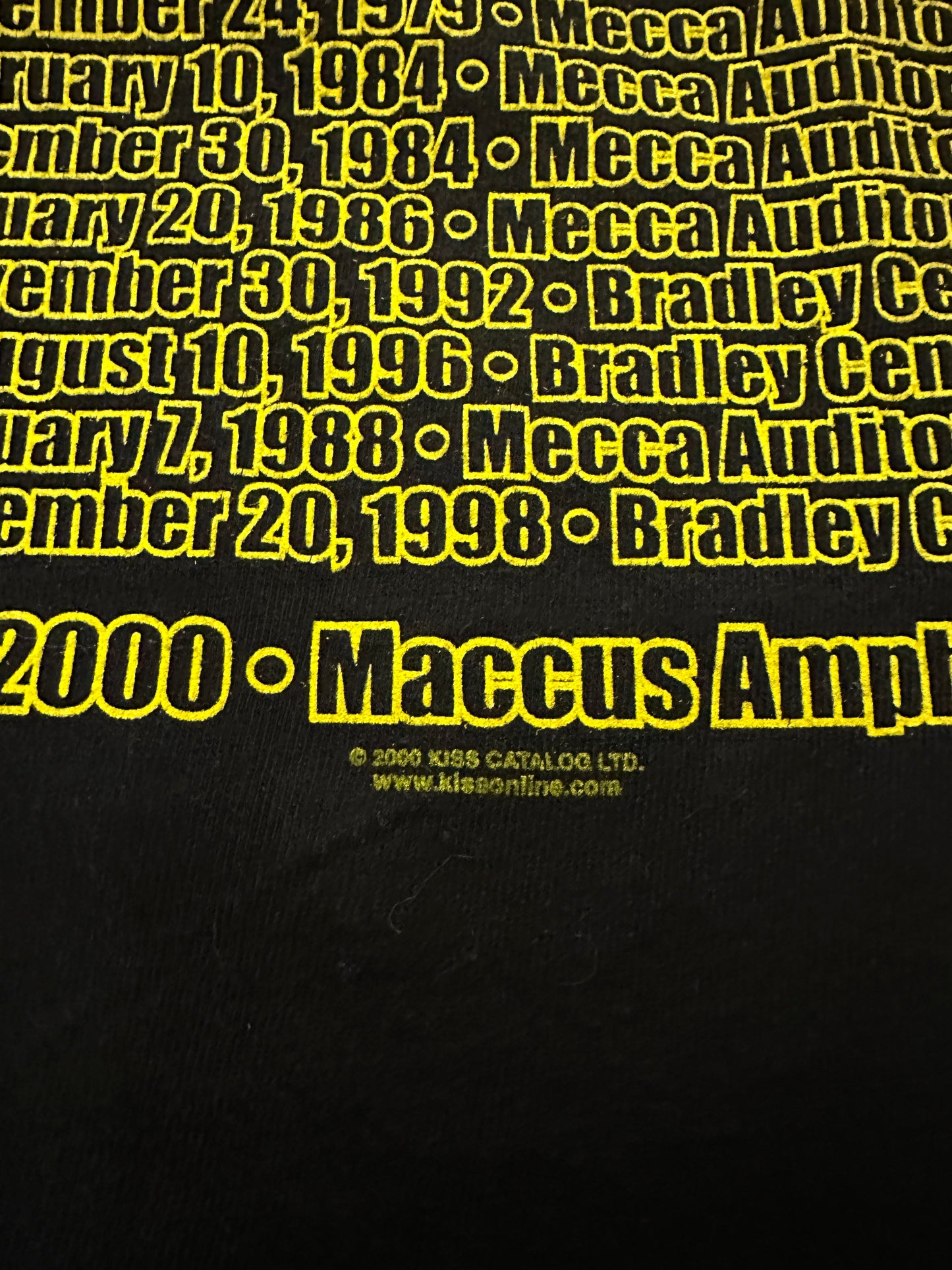 2000 Kiss Milwaukee I Was There Tour Shirt