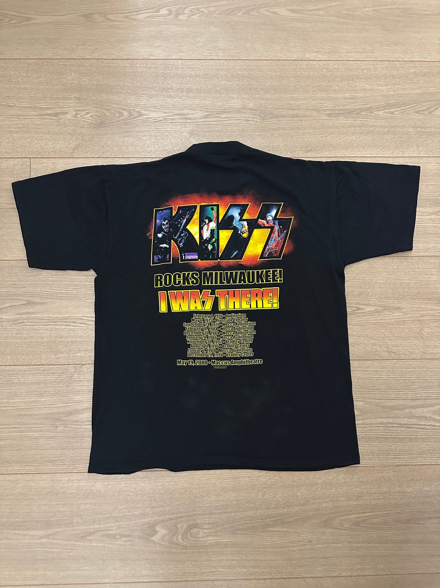 2000 Kiss Milwaukee I Was There Tour Shirt