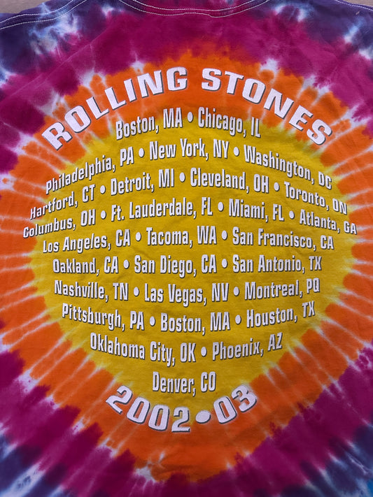 2002-03 Rolling Stones Tour Tie Dye Tour Shirt