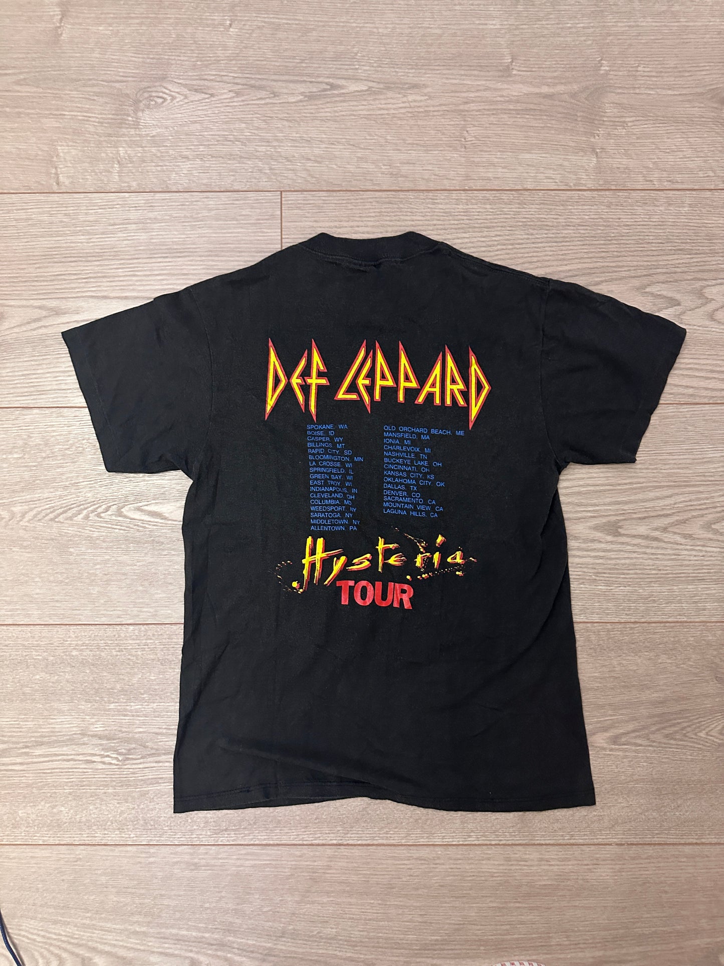 1987 Def Leppard Hysteria Tour Shirt
