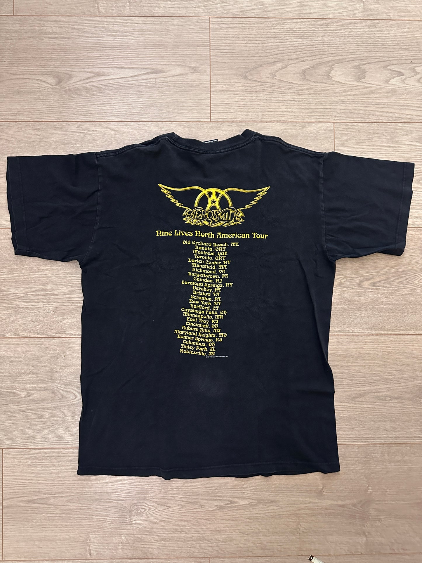 1997 Aerosmith Nine Lives North America Tour Shirt