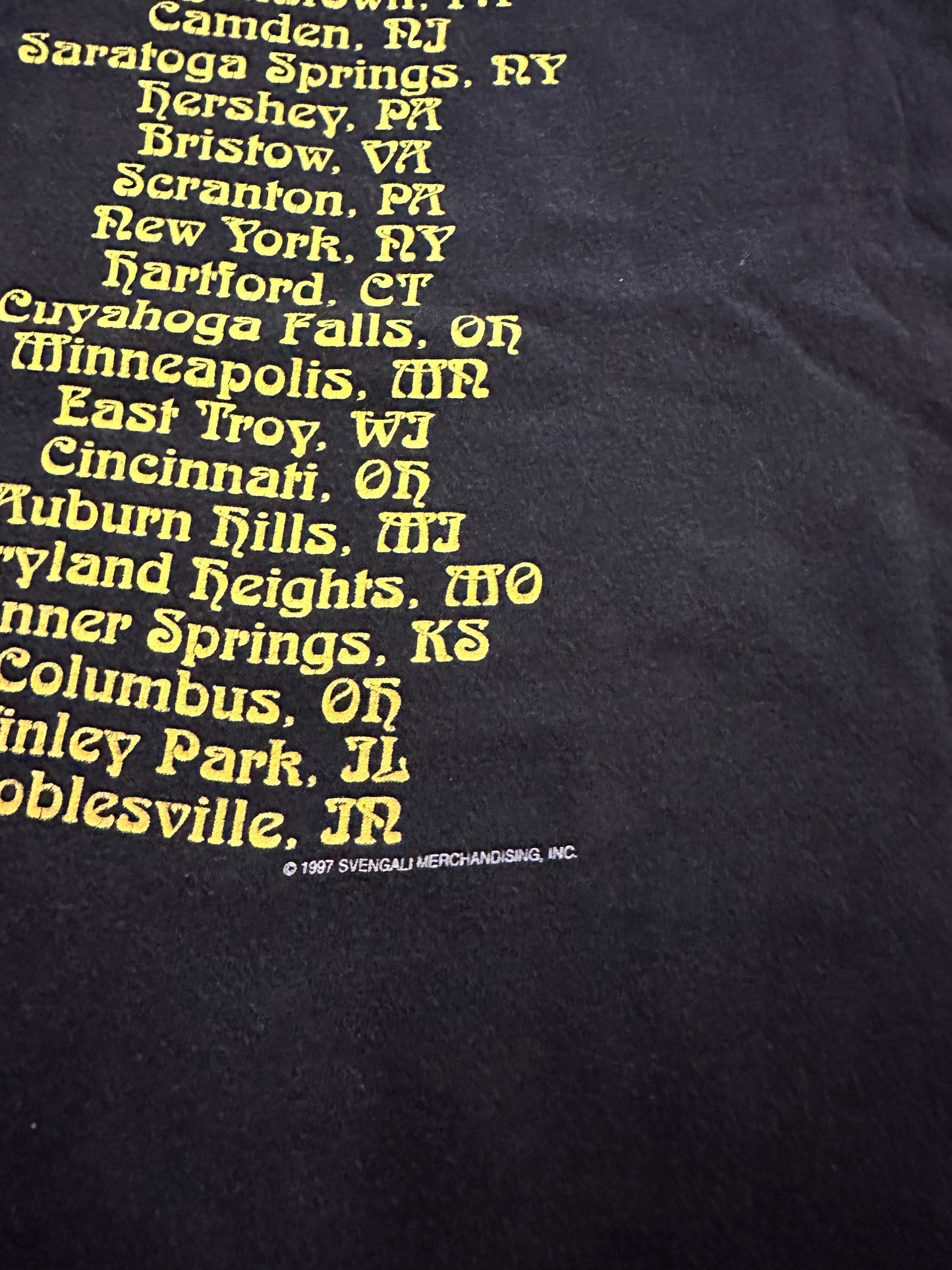 1997 Aerosmith Nine Lives North America Tour Shirt