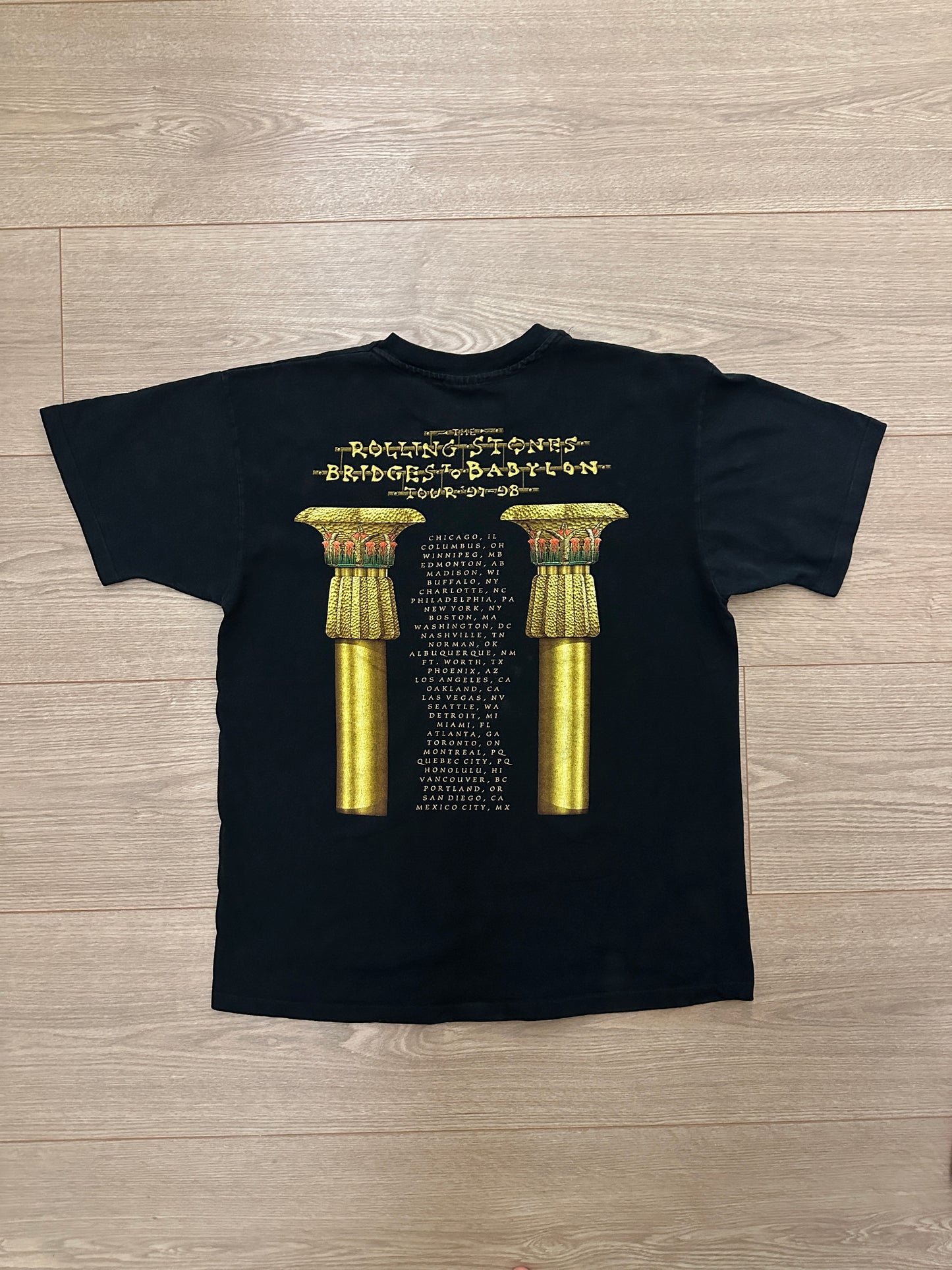 1997-98 Rolling Stones Bridges to Babylon Tour Shirt
